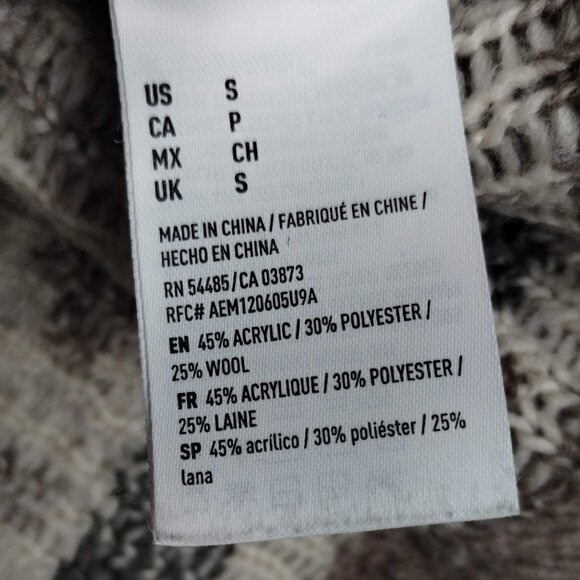 Geometric Patterned Sweater - Cream and Brown - Picture 7 of 7